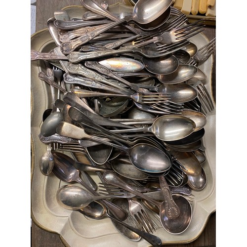 159 - A large quantity of silver plated wares