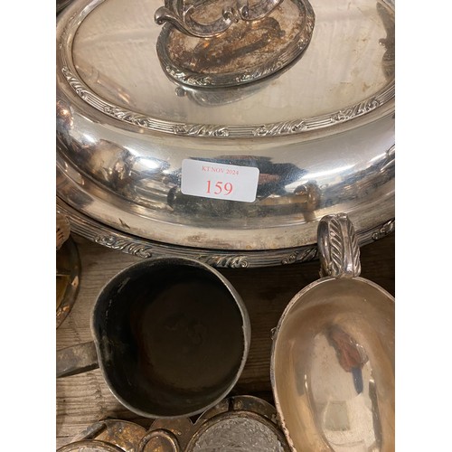 159 - A large quantity of silver plated wares