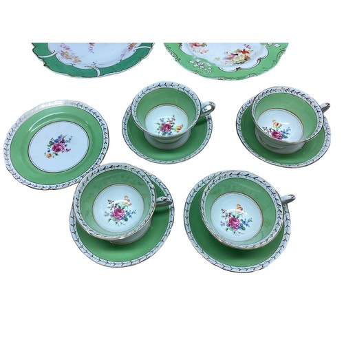 191 - A bone china part tea set