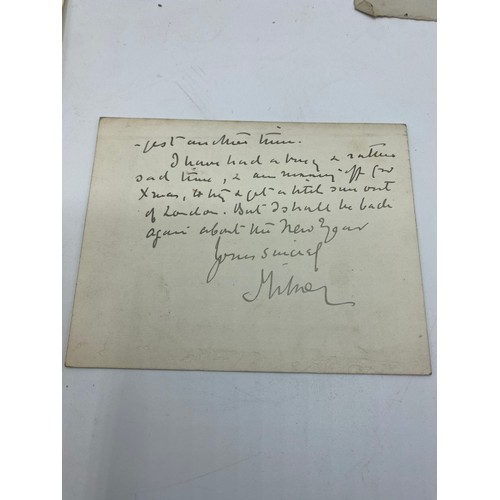 195 - An Autograph book, with letter from Winston Churchill. on headed note paper, 105 Mount Street, Nov 1... 