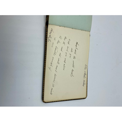 195 - An Autograph book, with letter from Winston Churchill. on headed note paper, 105 Mount Street, Nov 1... 