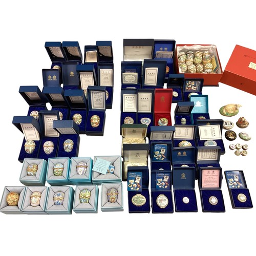 183 - A extensive collection of Halcyon Days enamels, all from am private collection, mainly in original b... 