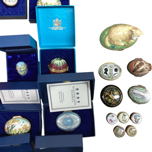 183 - A extensive collection of Halcyon Days enamels, all from am private collection, mainly in original b... 