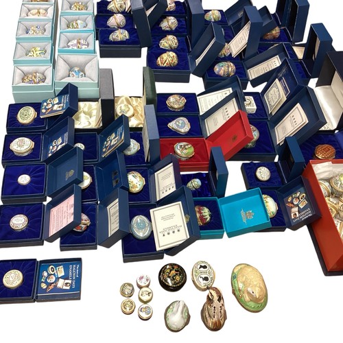 183 - A extensive collection of Halcyon Days enamels, all from am private collection, mainly in original b... 