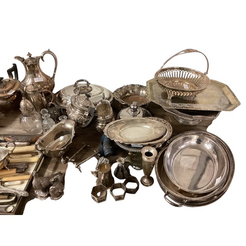 159 - A large quantity of silver plated wares