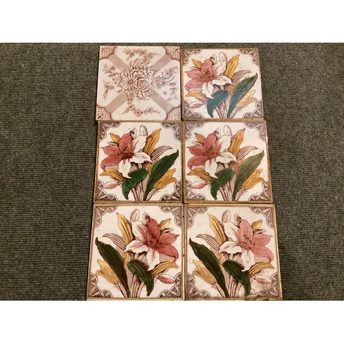 220 - A quantity of vintage tiles