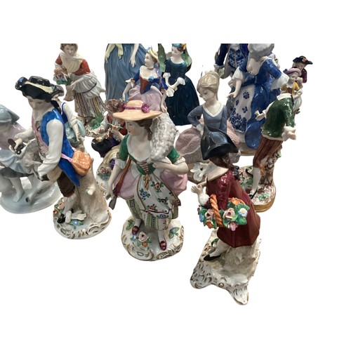 226 - Quantity of general china to include figurines, Royal Doulton ladies, Adrienne etc, and a collection... 