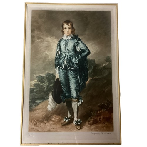 416 - Four gilt framed and glazed portrait prints, all signed in pencil Sydney Wilson. Portrait of a child... 