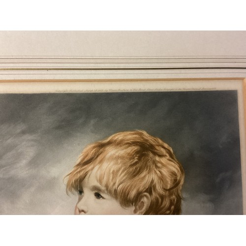 416 - Four gilt framed and glazed portrait prints, all signed in pencil Sydney Wilson. Portrait of a child... 