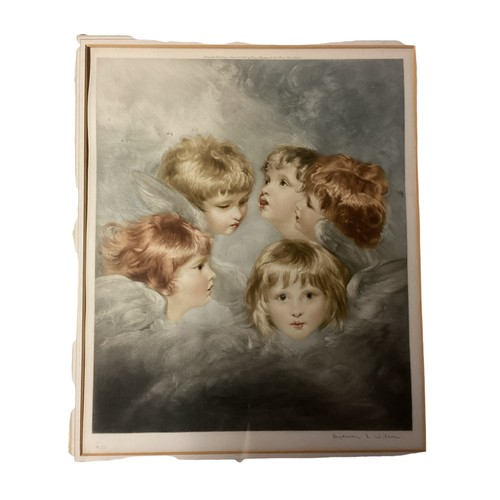 416 - Four gilt framed and glazed portrait prints, all signed in pencil Sydney Wilson. Portrait of a child... 