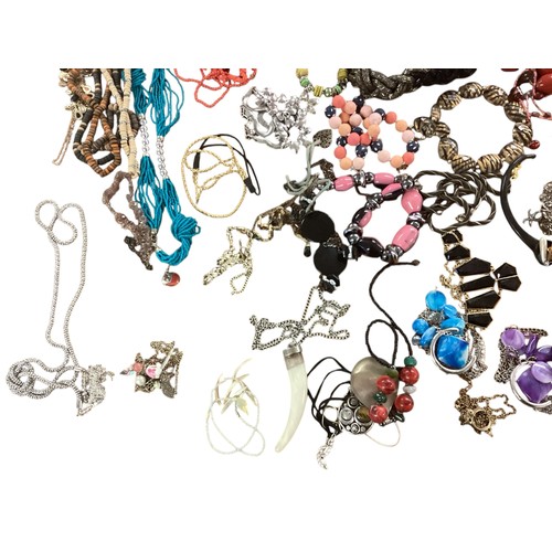 21 - A large collection of costume and high street jewellery (quantity)