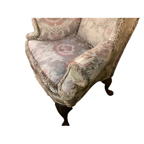 511 - Two armchairs,  part of the Eaton Square clearance, a C19th Armchair in floral upholstery with loose... 