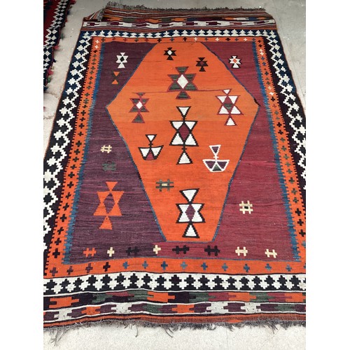 376 - Kelim rug, see photos for details 145 cm x 220 cm, condition fair