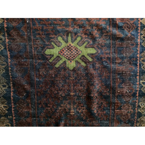 381 - Qty of small and large rugs, with historic and treated moth damage (circa 10) sold as seen. Possibly... 