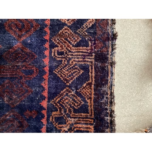 381 - Qty of small and large rugs, with historic and treated moth damage (circa 10) sold as seen. Possibly... 