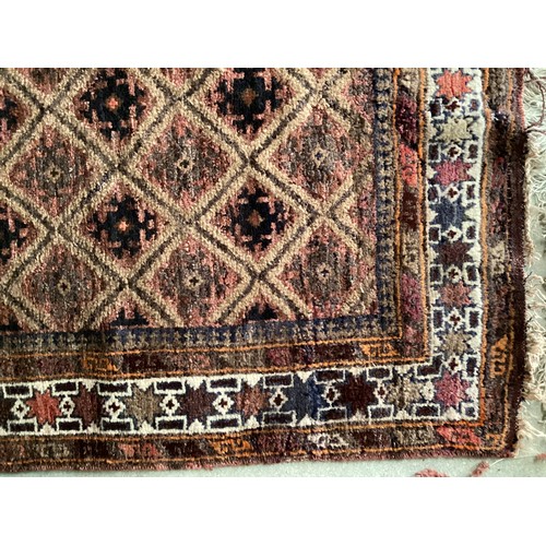 381 - Qty of small and large rugs, with historic and treated moth damage (circa 10) sold as seen. Possibly... 