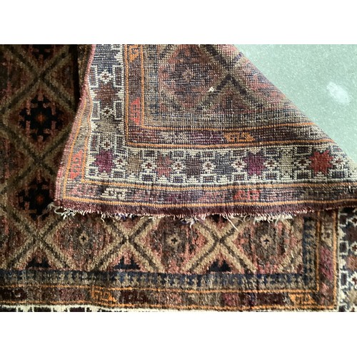 381 - Qty of small and large rugs, with historic and treated moth damage (circa 10) sold as seen. Possibly... 