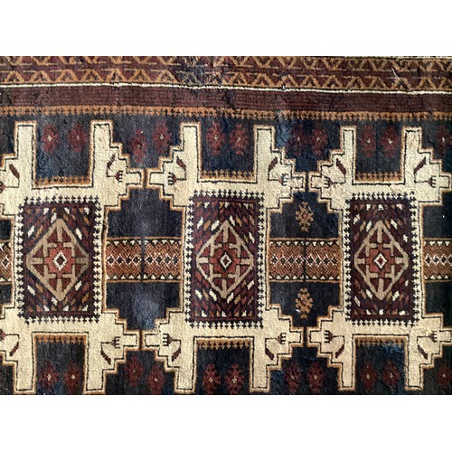 381 - Qty of small and large rugs, with historic and treated moth damage (circa 10) sold as seen. Possibly... 