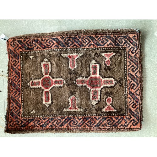 381 - Qty of small and large rugs, with historic and treated moth damage (circa 10) sold as seen. Possibly... 