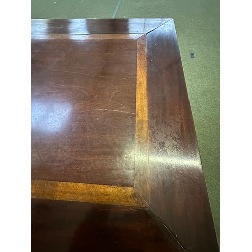 514 - Large dinning table 257cm long x 116cm wide x 75cm high. (table only)