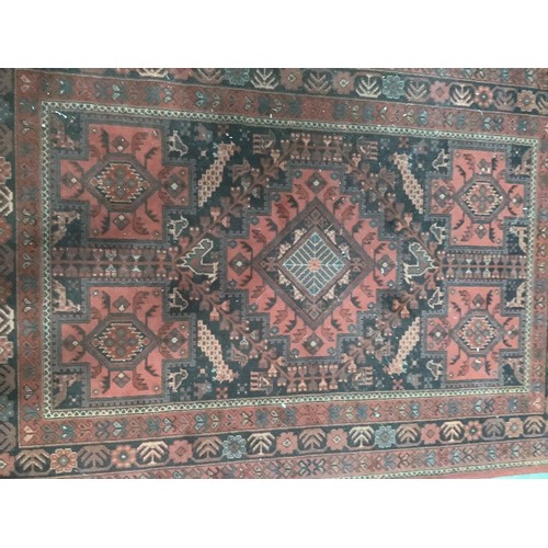 349 - Two Persian style small rugs, 140cm x 204 and runner 92cm x 365cm