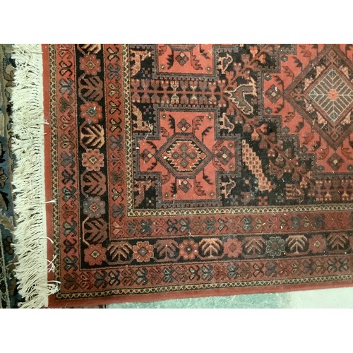 349 - Two Persian style small rugs, 140cm x 204 and runner 92cm x 365cm