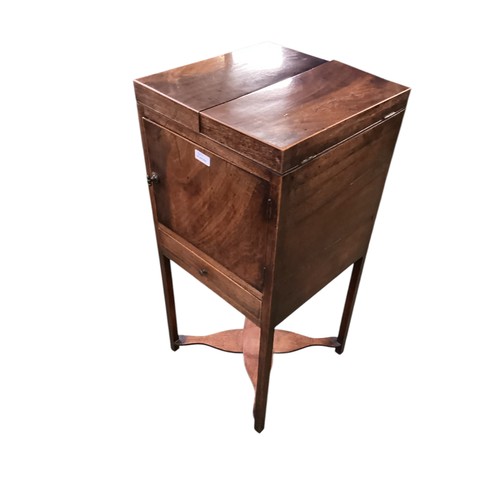 562 - Three items of furniture to include a bobbin turned oak footstool 40.5 cm  x 41.5 cm with drop in up... 