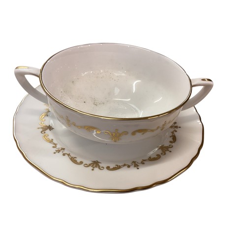 111 - A Royal Worcester Gold Chantilly fine bone china,  part service