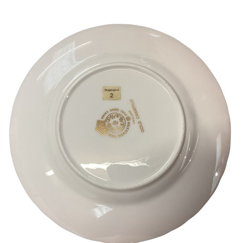 111 - A Royal Worcester Gold Chantilly fine bone china,  part service