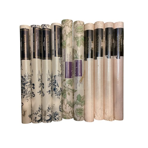 134 - A quantity of wallpaper rolls, including Sanderson, John Wilman etc, sold as seen, no auctioneer gua... 