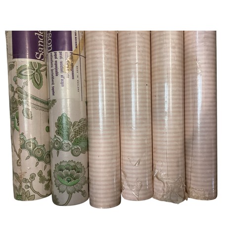 134 - A quantity of wallpaper rolls, including Sanderson, John Wilman etc, sold as seen, no auctioneer gua... 