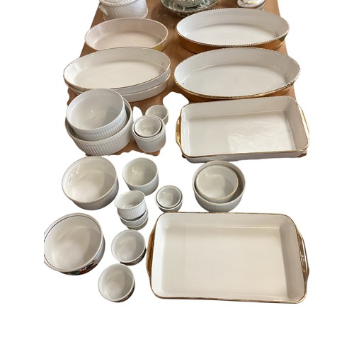 106 - A quantity of general household kitchen china, including Royal Worcester and Apilco, all as found an... 