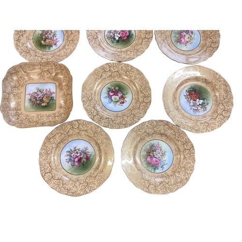 107 - A quantity of china to include: the Royal Worcester Hop, green leaf design part dinner/coffee/ tea s... 