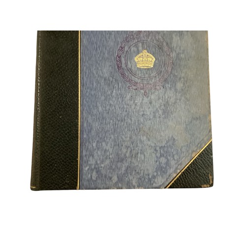 264 - Two leather and velum bound books, Edward VII His Life and times, 1910, 1911. some damp and wear to ... 