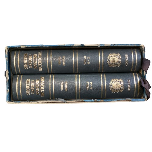 274 - Books: Shorter Oxford English Dictionary 3rd Edition, see images for condition