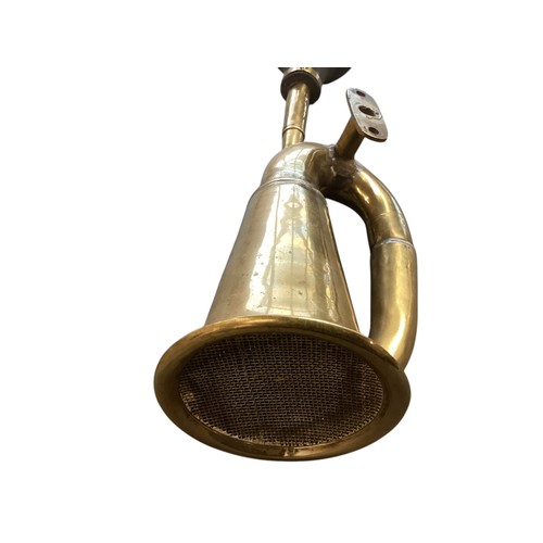 165 - A vintage brass car horn