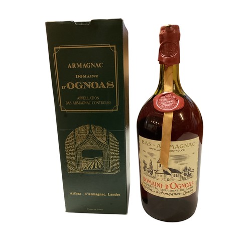 129 - Bas-Armagnac, Domaine D'Ognoas, Millesime 1964, Mis En Bouteille 1997.  With original box.  Some wea... 