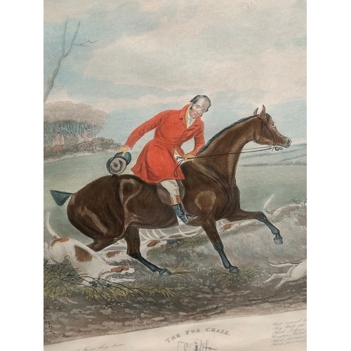 447 - A set of 4 framed and glazed hunting prints, 