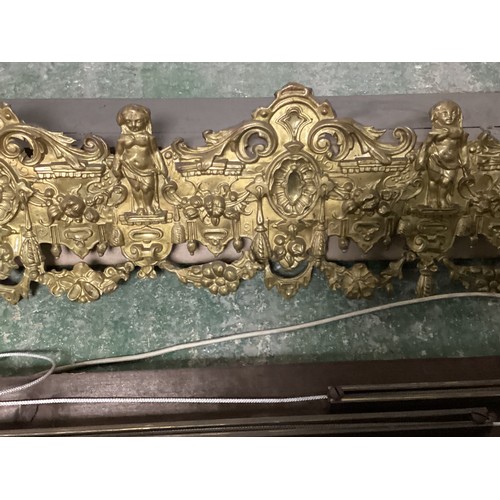 168 - A quantity of decorative brass curtain pelmets cleared from the main drawing room at 86 Eaton Square... 