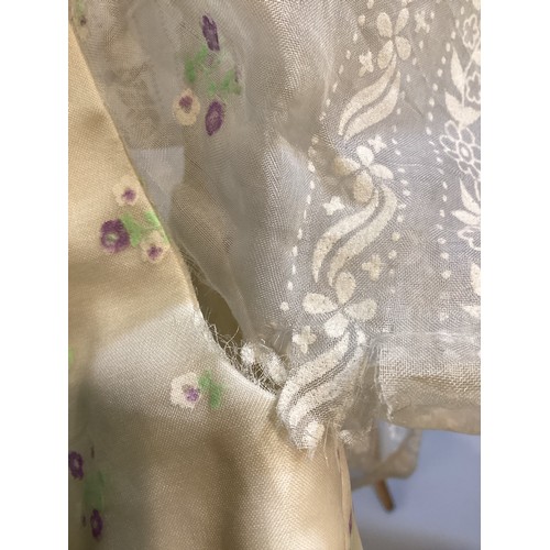 1 - BELLVILLE SASSOON, LONDON, An early 1980s 100% silk  ball dress with all over printed pattern to out... 