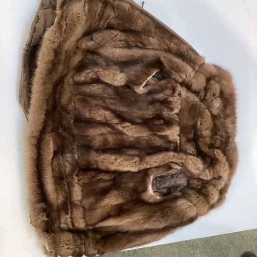 5 - GUCCI, light brown leather coat with a sable fur detachable lining, a fur collar, and detachable lea... 