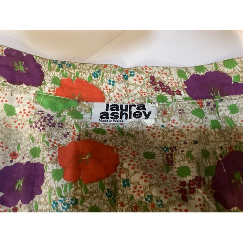 7 - LAURA ASHLEY, a quantity of C20th clothes to include an early floral shirt and skirt with lace trim;... 