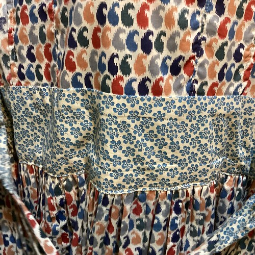 9 - Two printed cotton long dresses, 1970's, One labeled LIBERTY OF LONDON. The other Fabric by Liberty ... 