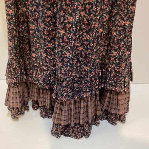 9 - Two printed cotton long dresses, 1970's, One labeled LIBERTY OF LONDON. The other Fabric by Liberty ... 