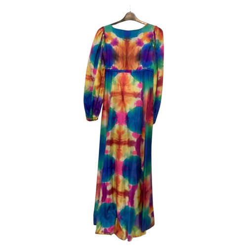 16 - SULIMAN, Maddox Street, London, late 1970's early 1980's hand printed silk, to include a long dress ... 