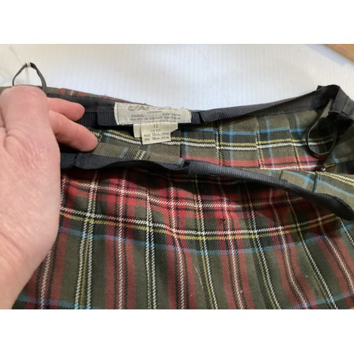 41 - A quantity of tweed skirts/kilts to include mainly JAEGER and ELCH (5 items one with matching shawl)... 