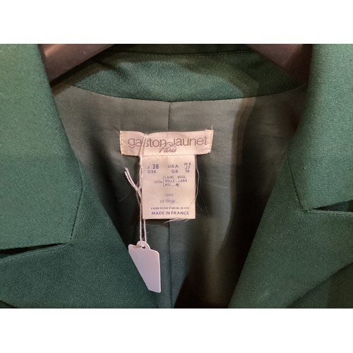 42 - A quantity of Spring/Summer late C20th clothes to include an ESCADA silk linen cream trouser suit, E... 