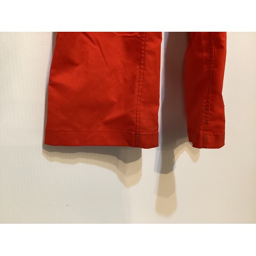 50 - HERMES, Paris, Boutique Sport, circa 1970'S, red all in one ski suit/jump suit, with H center front ... 