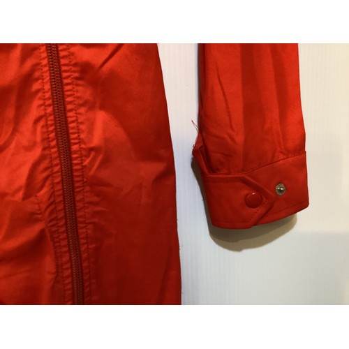 50 - HERMES, Paris, Boutique Sport, circa 1970'S, red all in one ski suit/jump suit, with H center front ... 