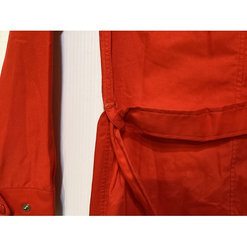 50 - HERMES, Paris, Boutique Sport, circa 1970'S, red all in one ski suit/jump suit, with H center front ... 